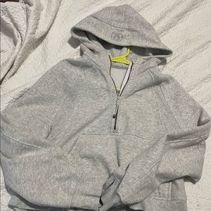 Lululemon oversized cropped half zip scuba M/L HCULG